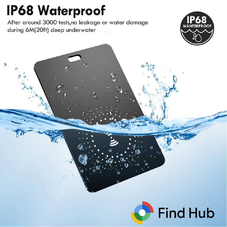 lulaven i Card—Smart Bluetooth Tracker, Item Finder Works with Google's Find Hub (Android™ Only), Locator for Keys, Luggage, and Satchel,wallet. Lulaven