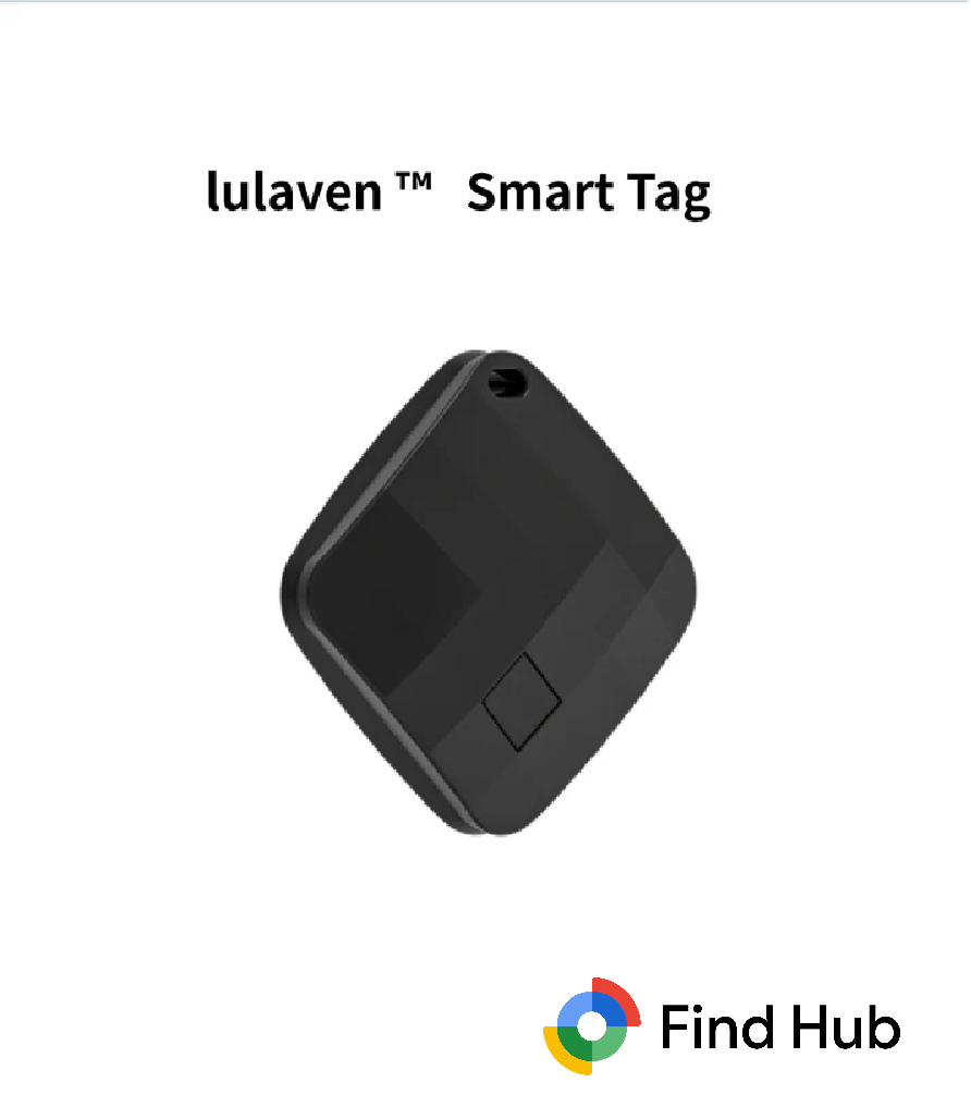 lulaven Smart Tag—Smart Bluetooth Tracker, Item Finder Works with Google's Find Hub (Android™ Only), Locator for Keys, Luggage, and Satchel,wallet. Lulaven