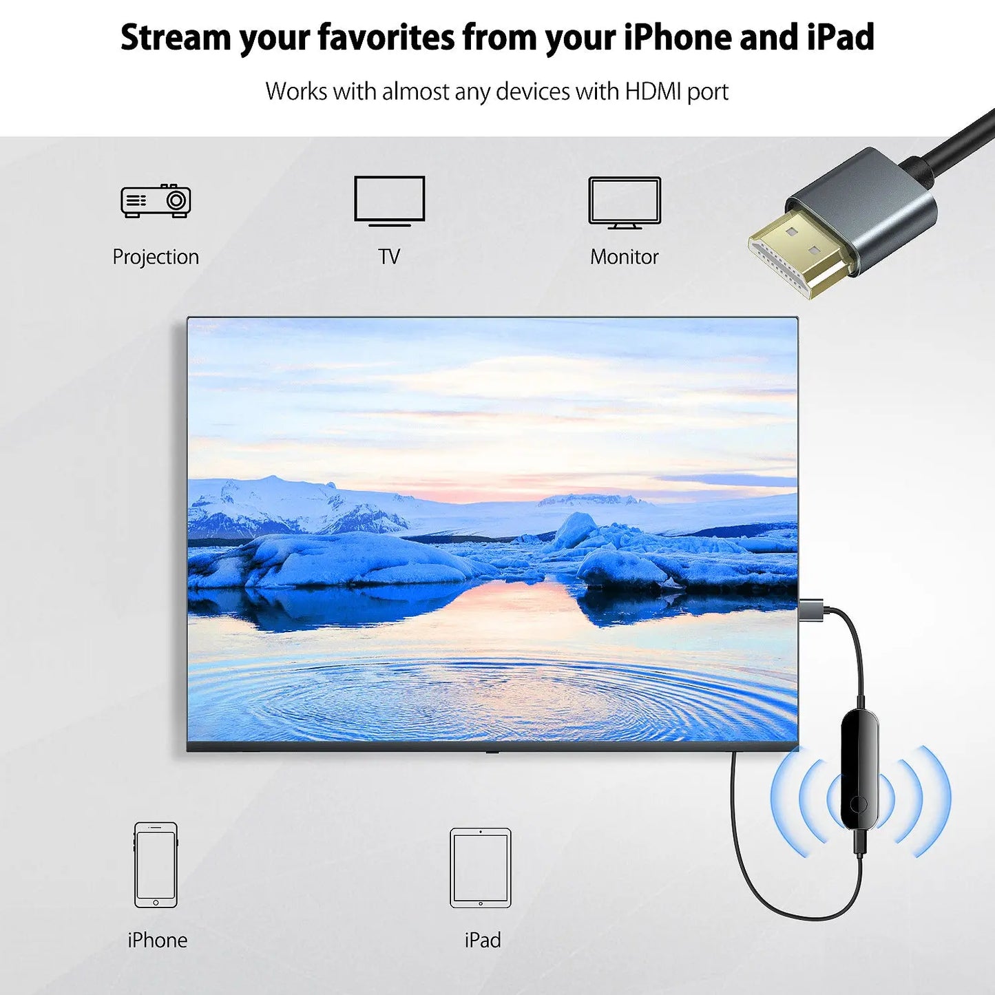 iShare iOS Wireless HDMI Display Adapter - Lulaven