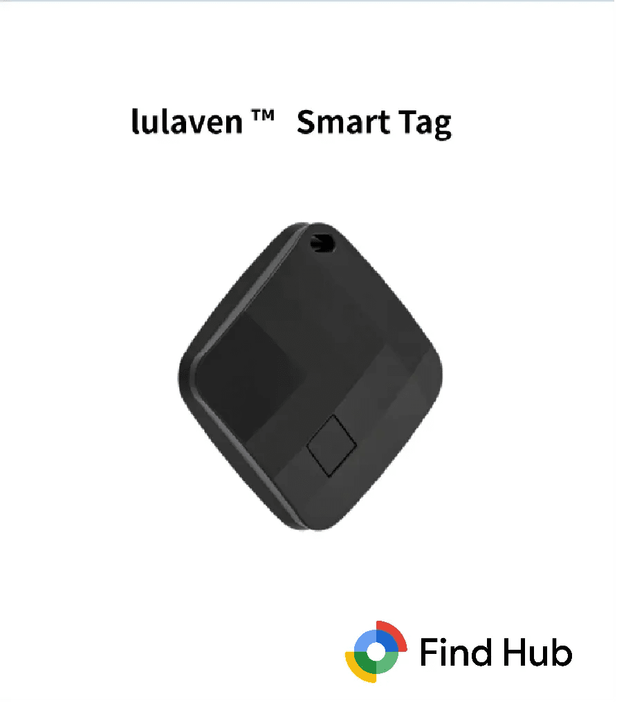lulaven Smart Tag—Smart Bluetooth Tracker, Item Finder Works with Google's Find Hub (Android™ Only), Locator for Keys, Luggage, and Satchel,wallet. - Lulaven