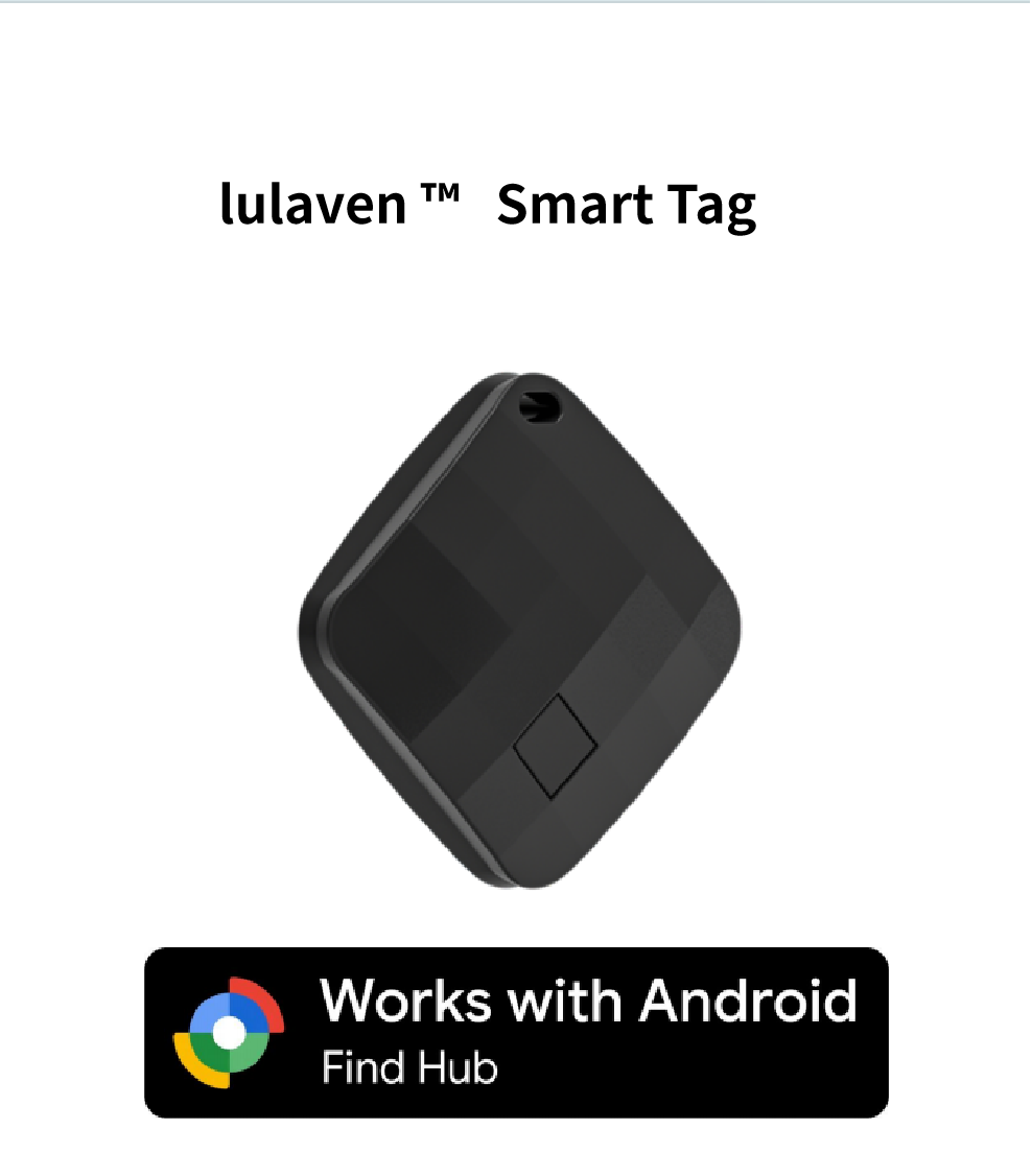 lulaven Smart Tag—Smart Bluetooth Tracker, Item Finder Works with Google's Find Hub (Android Only) App, Trakcer Tag Locator for Keys, Luggage, Satchel,wallet. Lulaven