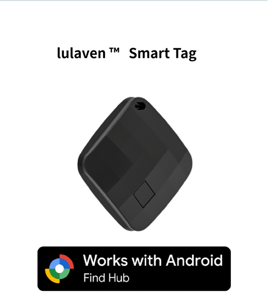 lulaven Smart Tag—Smart Bluetooth Tracker, Item Finder Works with Google's Find Hub (Android Only) App, Trakcer Tag Locator for Keys, Luggage, Satchel,wallet. Lulaven